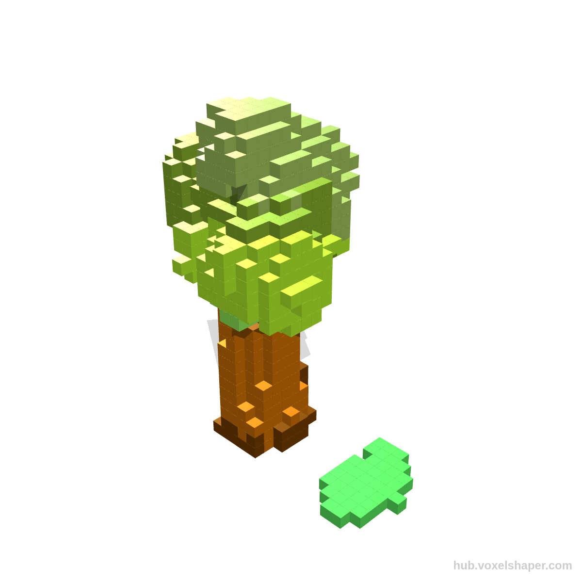 VoxelShaper 3D model Tree 2