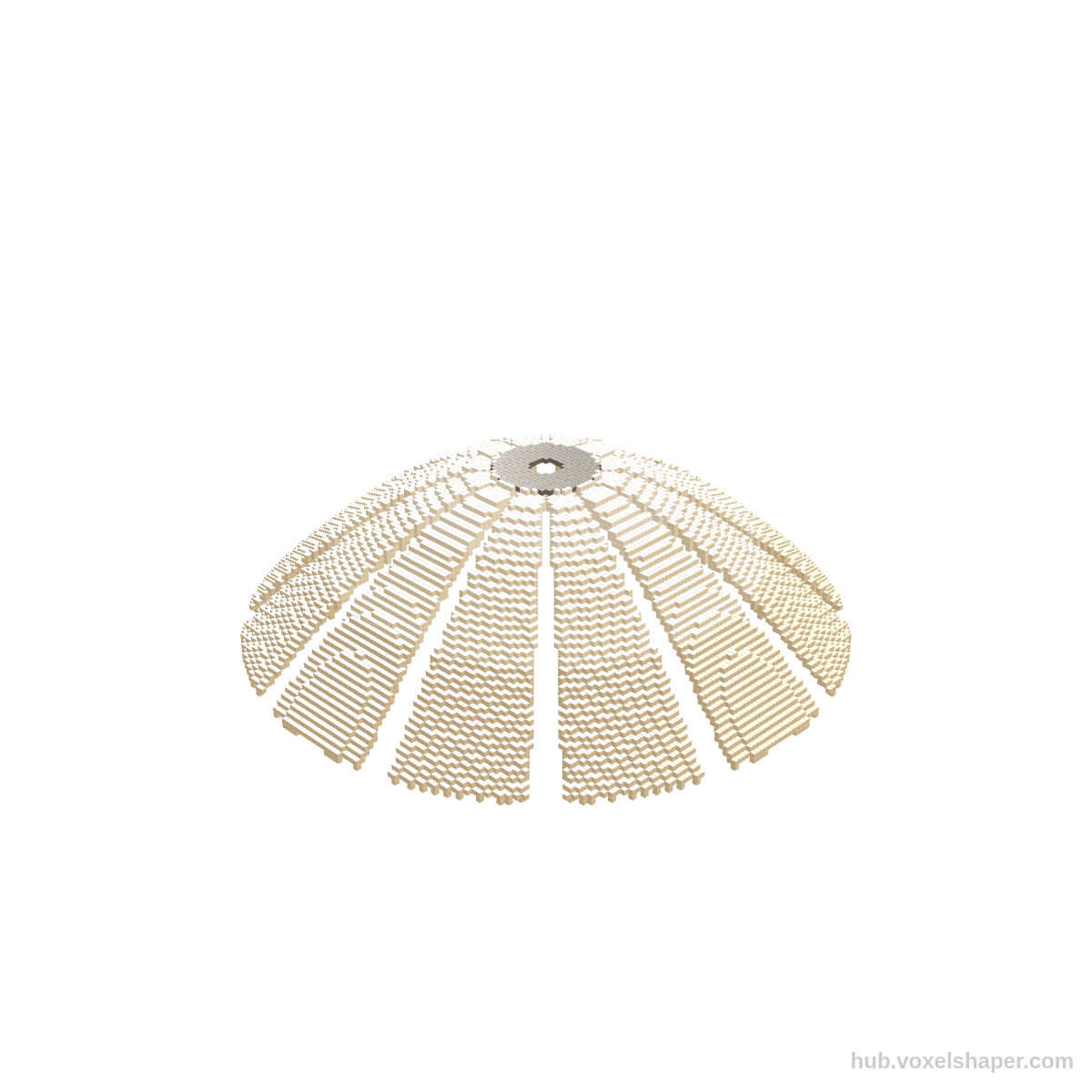 VoxelShaper 3D model Blossom 720 · E27 Hängelampe