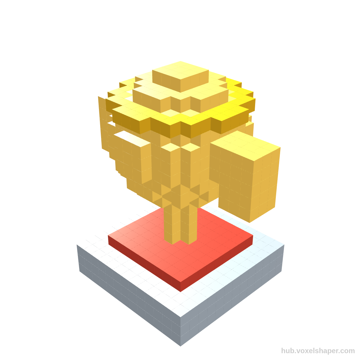 VoxelShaper 3D model Champion Cup – desk trophy