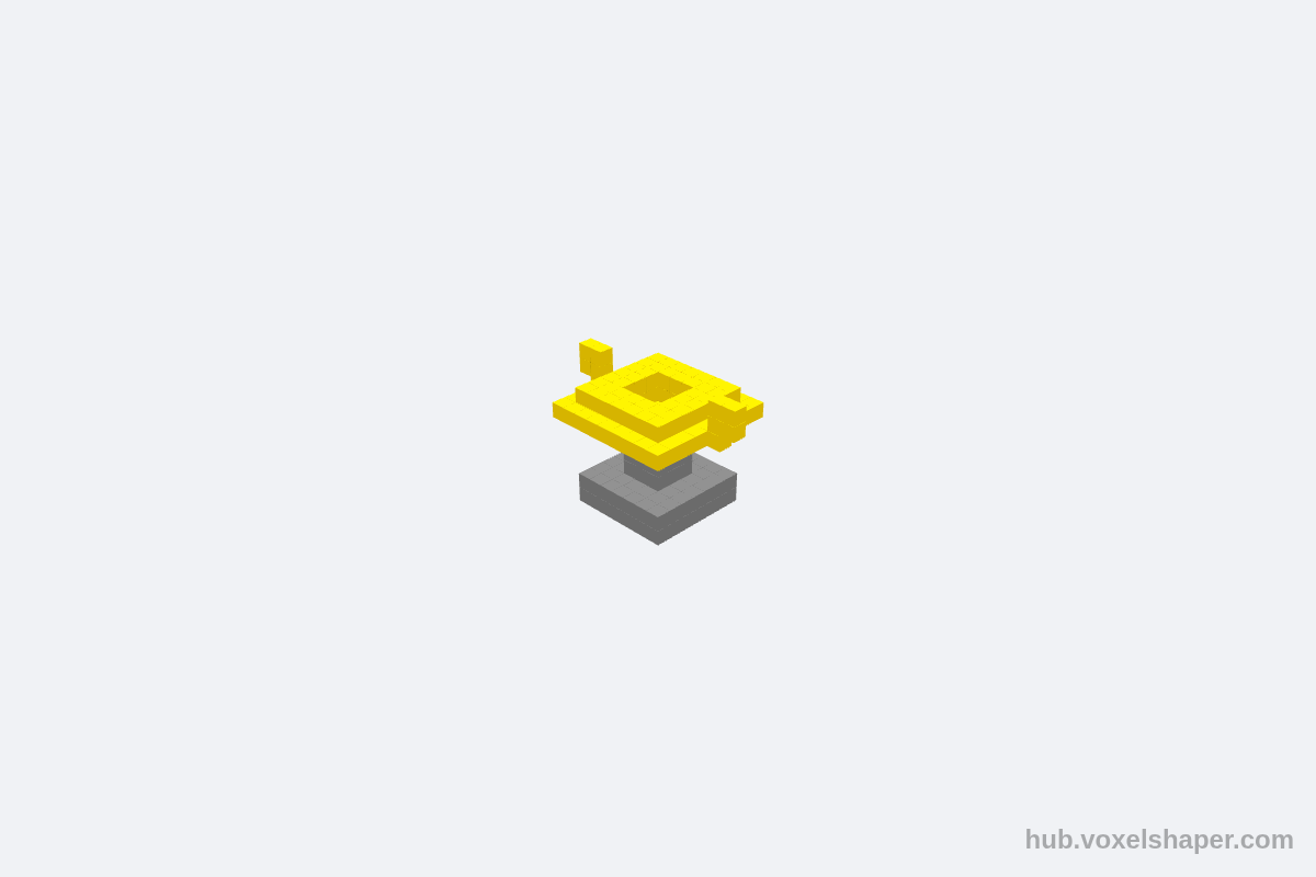 VoxelShaper 3D model Trophy