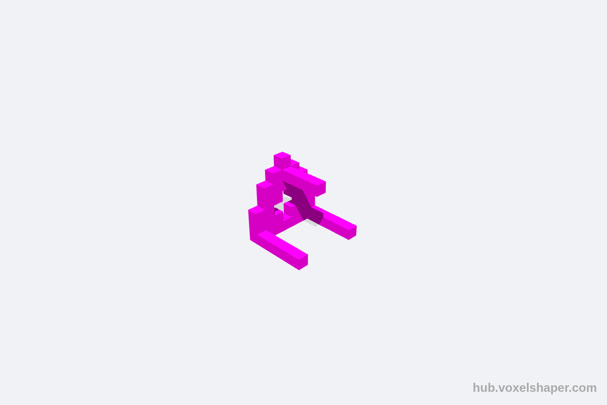 VoxelShaper 3D model Pink Spool Holder A1 and A1 mini  Bambu Labs